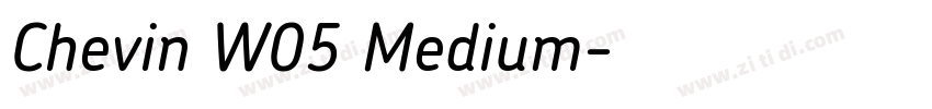 Chevin W05 Medium字体转换